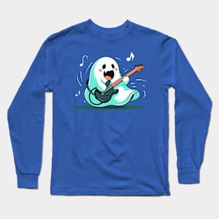 ghost play guitar Long Sleeve T-Shirt